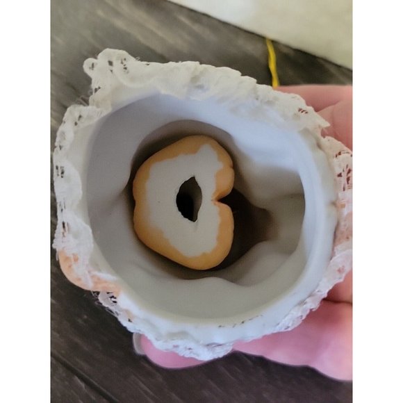 Jasco Caring Critters Chimer Ornament Bisque Porcelain Cat Mom Kitten Taiwan Vtg - Picture 7 of 9